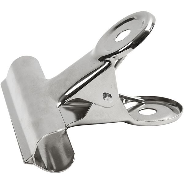 Produktbild: Creativ Company Bulldog-Klammer, B 7,5 cm, Silber, 6 Stk