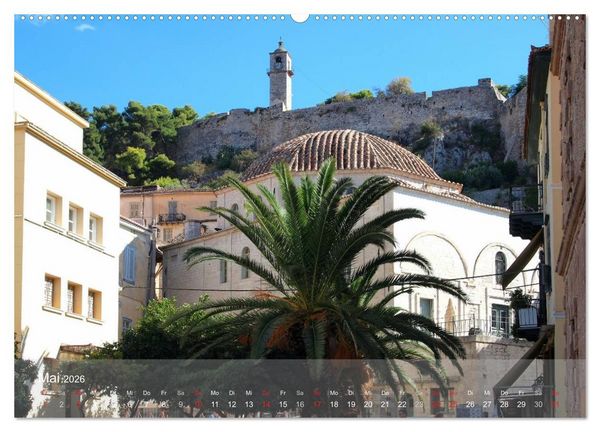 Produktbild: Nafplio &ndash; griechische Perle des Peloponnes (hochwertiger Premium Wandkalender 2026 DIN A2 quer), Kunstdruck in Hochglanz
