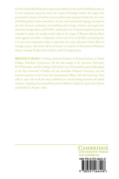 Produktbild: Strategic Studies and World Order