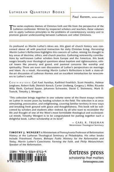 Produktbild: Harvesting Martin Luther's Reflections on Theology, Ethics, and the Church