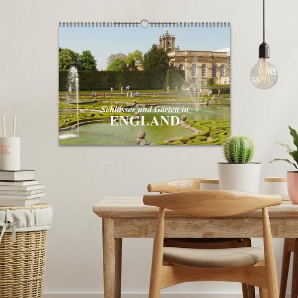 Produktbild: Schl&ouml;sser und G&auml;rten in England (Wandkalender 2026 DIN A3 quer), CALVENDO Monatskalender