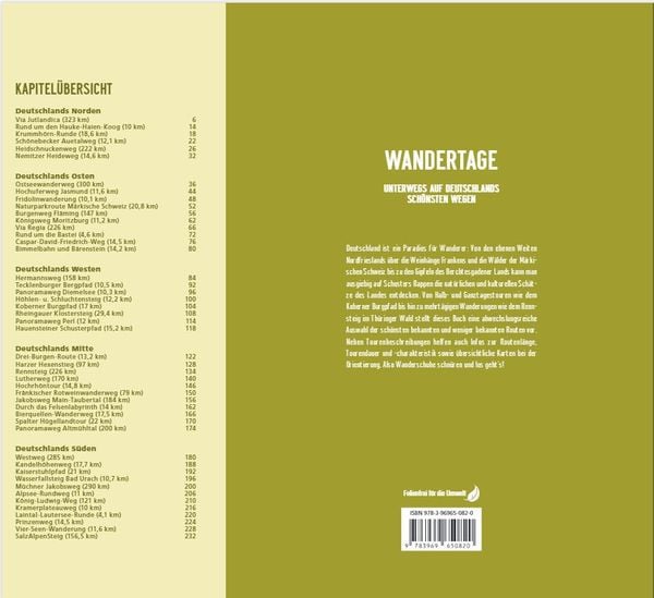 Produktbild: Wandertage - Unterwegs auf Deutschlands sch&ouml;nsten Wegen