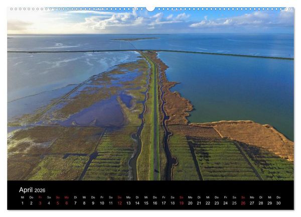 Produktbild: Luftaufnahmen - Faszinierendes Nordfriesland (Wandkalender 2026 DIN A2 quer), CALVENDO Monatskalender