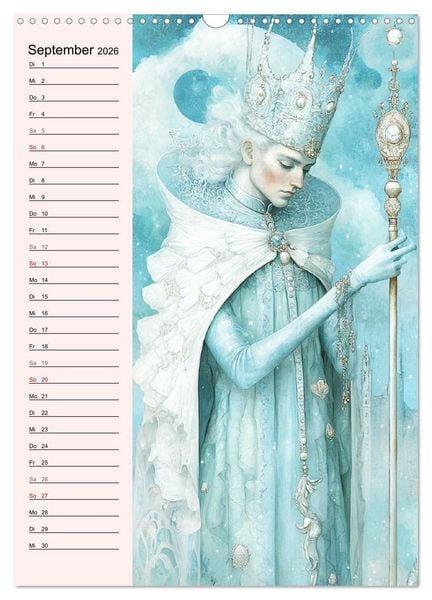 Produktbild: Tarot Wunderwelten. Surrealistische und magische Tarot-Kunst (Wandkalender 2026 DIN A3 hoch), CALVENDO Monatskalender