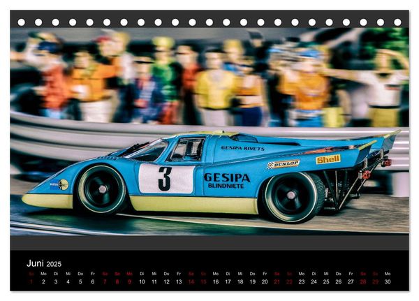 Produktbild: Motorsport in 1/32 (Tischkalender 2025 DIN A5 quer), CALVENDO Monatskalender