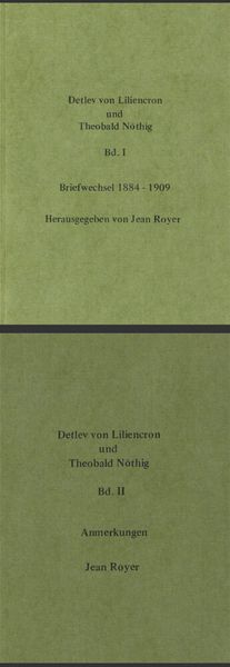 Produktbild: Detlev von Liliencron und Theobald N&ouml;thig