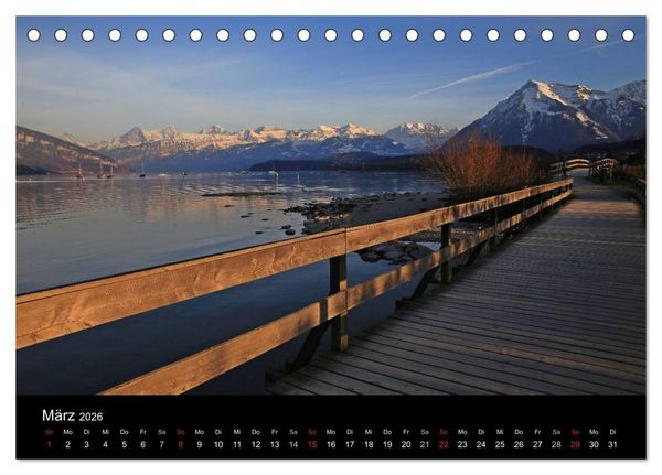 Produktbild: Unterwegs in den Schweizer Bergen - swissmountainview.ch (Tischkalender 2026 DIN A5 quer), CALVENDO Monatskalender