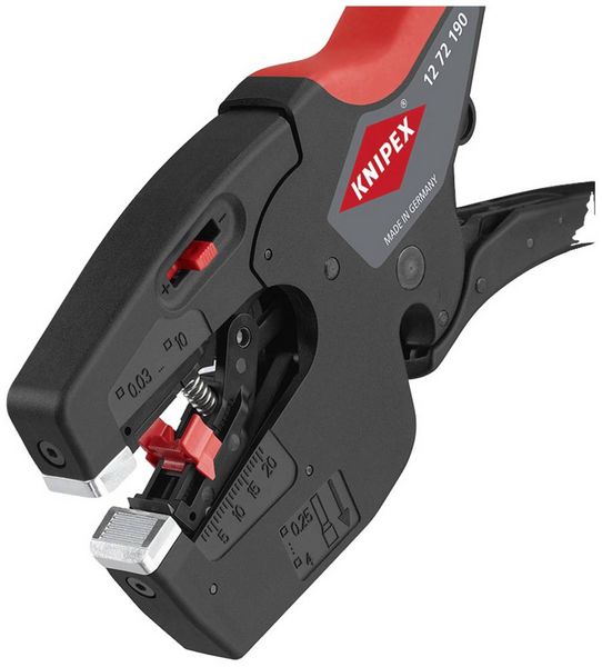 Produktbild: Knipex NexStrip 12 72 190 Crimpzange 0.03 bis 10mm&sup2;