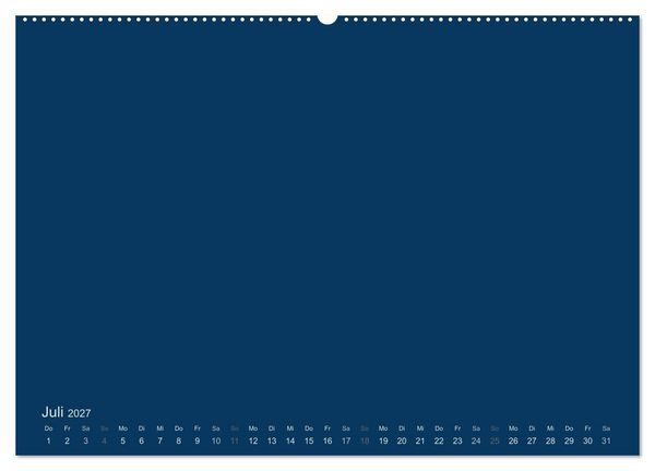 Produktbild: Bastelkalender - Dunkelblau (Wandkalender 2027 DIN A2 quer), CALVENDO Monatskalender