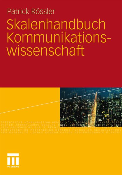 Produktbild: Skalenhandbuch Kommunikationswissenschaft