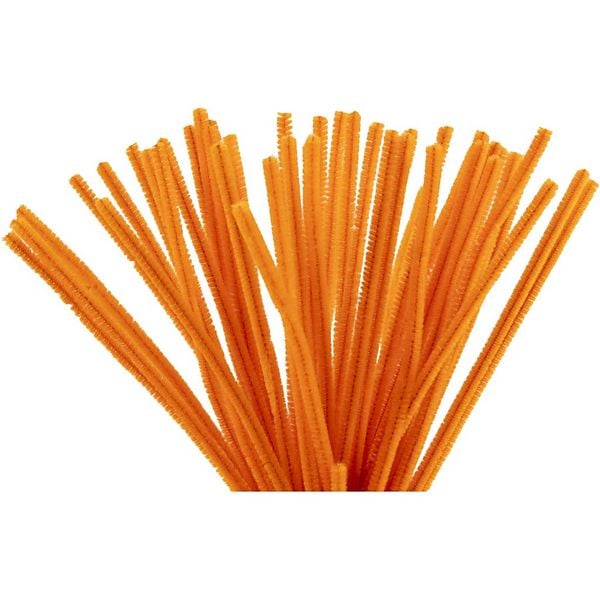Produktbild: Creativ Company Chenilledraht, L 30 cm, Dicke 6 mm, Orange, 50 Stk