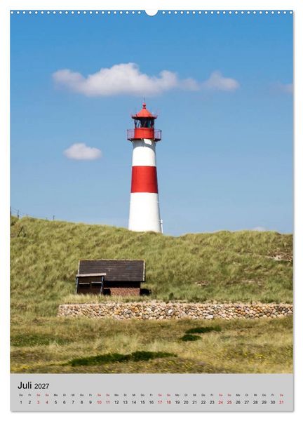 Produktbild: Leuchtt&uuml;rme an der Nordsee (Wandkalender 2027 DIN A2 hoch), CALVENDO Monatskalender