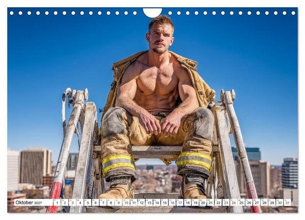 Produktbild: Feuerwehrm&auml;nner - Sexy K&ouml;rper und hei&szlig;e Flammen (Wandkalender 2027 DIN A4 quer), CALVENDO Monatskalender