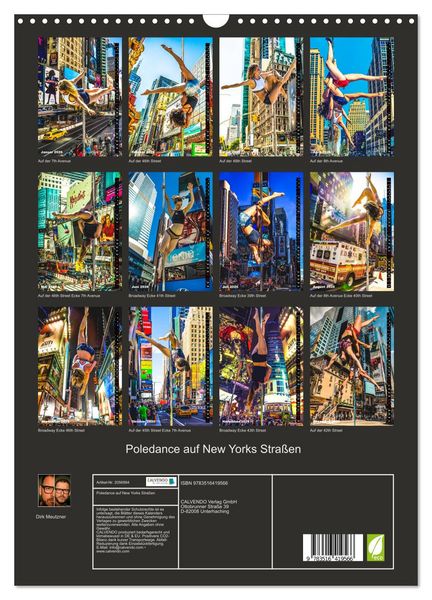 Produktbild: Poledance auf New Yorks Stra&szlig;en (Wandkalender 2026 DIN A3 hoch), CALVENDO Monatskalender