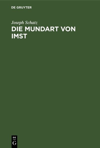 Produktbild: Die Mundart von Imst