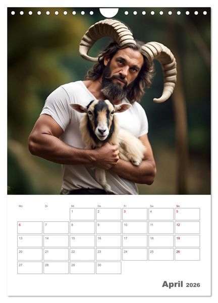 Produktbild: Gesch&ouml;pfe der griechischen Mythologie - Eine KI-Welt der griechischen G&ouml;tter, Kreaturen und Abenteurer (Wandkalender 2026 DIN A4 hoch), CALVENDO Monatskalender