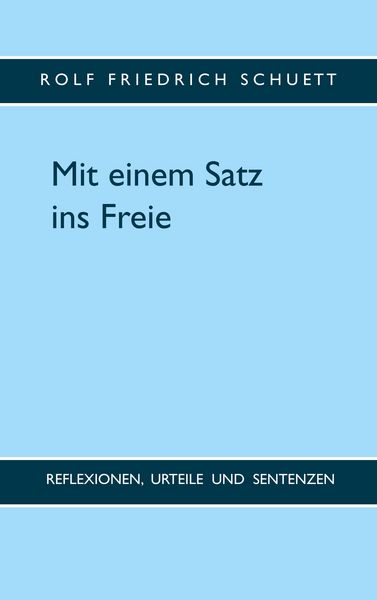 Produktbild: Mit einem Satz ins Freie