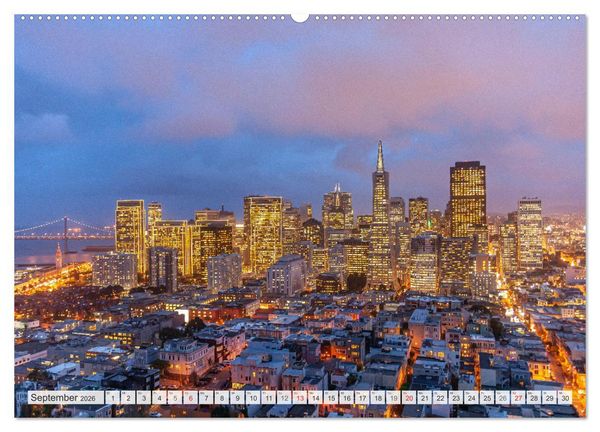 Produktbild: Kalifornien - USA - San Francisco (Wandkalender 2026 DIN A2 quer), CALVENDO Monatskalender