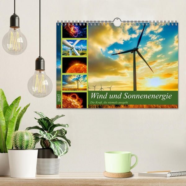 Produktbild: Wind und Sonnenenergie (Wandkalender 2027 DIN A4 quer), CALVENDO Monatskalender