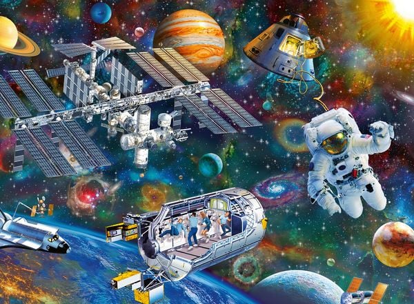 Produktbild: Puzzle Ravensburger Expedition Weltraum 200 Teile XXL