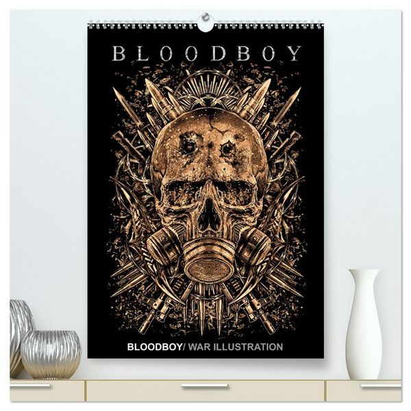 Produktbild: BLOODBOY/WAR ILLUSTRATION (hochwertiger Premium Wandkalender 2026 DIN A2 hoch), Kunstdruck in Hochglanz