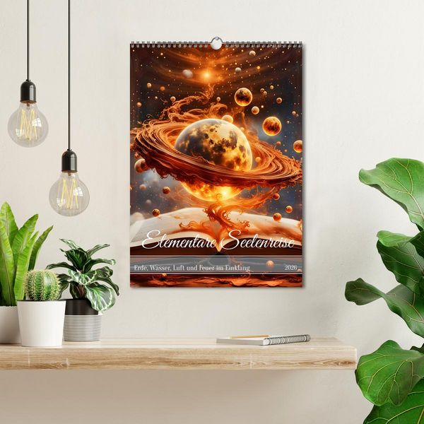 Produktbild: Elementare Seelenreise (Wandkalender 2026 DIN A3 hoch), CALVENDO Monatskalender