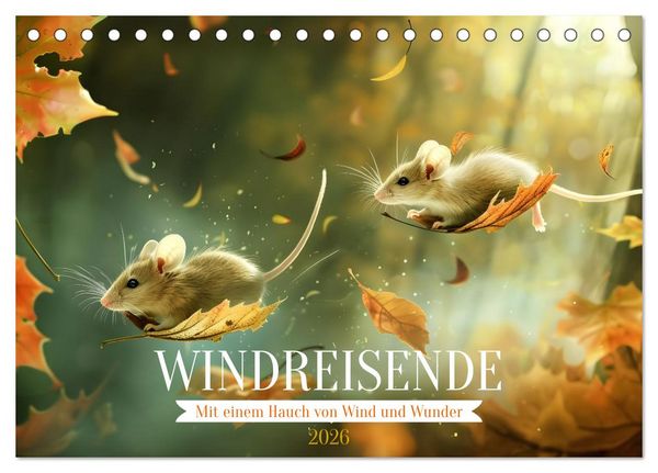 Windreisende (Tischkalender 2026 DIN A5 quer), CALVENDO Monatskalender