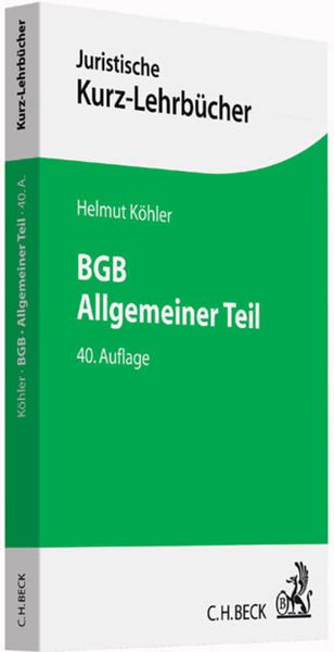 Produktbild: BGB Allgemeiner Teil