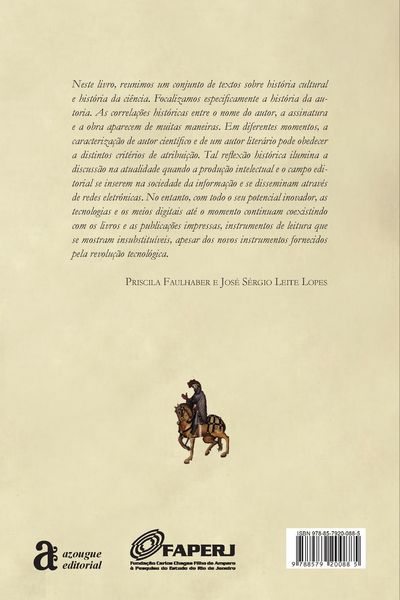 Produktbild: Autoria e hist&oacute;ria cultural da ci&ecirc;ncia