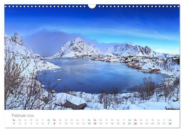 Produktbild: Norwegen - der hohe Norden (Wandkalender 2026 DIN A3 quer), CALVENDO Monatskalender