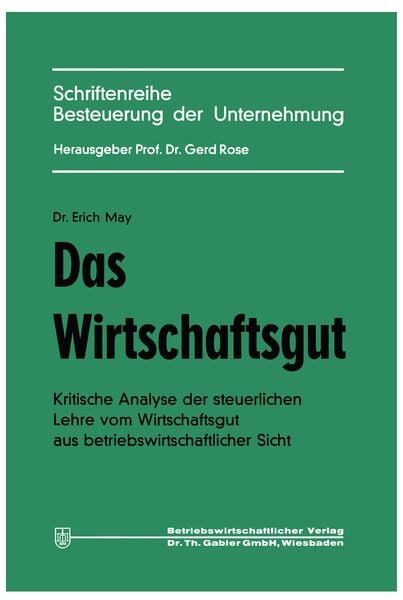 Produktbild: Das Wirtschaftsgut