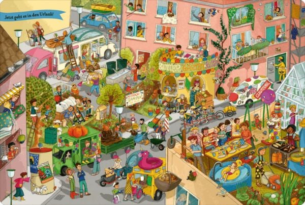 Produktbild: Camper, Zelt und Ferienzeit. Unser gro&szlig;es Reise-Wimmelbuch