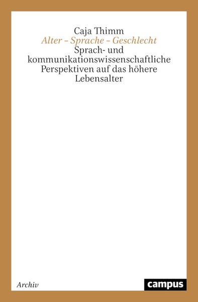 Produktbild: Alter - Sprache - Geschlecht