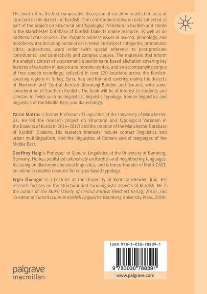 Produktbild: Structural and Typological Variation in the Dialects of Kurdish