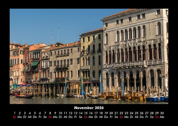 Produktbild: Venedig 2026 Fotokalender DIN A3
