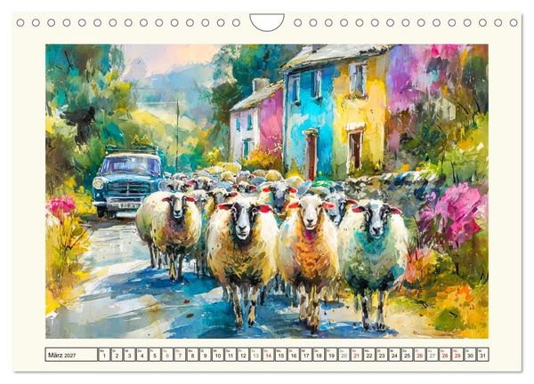 Produktbild: Irland. K&uuml;nstlerische Aquarelle zwischen K&uuml;ste und Hochland (Wandkalender 2027 DIN A4 quer), CALVENDO Monatskalender