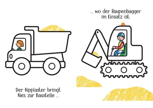 Produktbild: Kleine Kreativ-Werkstatt &ndash; Mein Ganz-einfach-Ausmalen-Koffer: Dinos, Lastwagen, Superkids