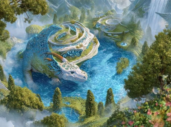 Produktbild: CALVENDO Puzzle Fantasiekreaturen am Wasser | 2000 Teile Lege-Gr&ouml;&szlig;e 90x67cm Foto-Puzzle f&uuml;r gl&uuml;ckliche Stunden