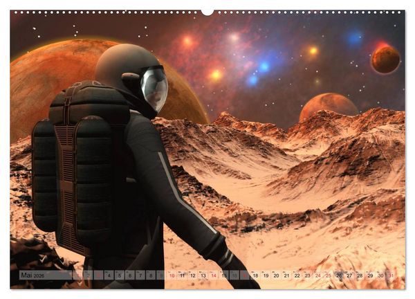 Produktbild: Zukunftswelten (Science Fiction) (hochwertiger Premium Wandkalender 2026 DIN A2 quer), Kunstdruck in Hochglanz