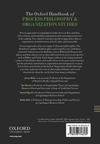 Produktbild: The Oxford Handbook of Process Philosophy and Organization Studies