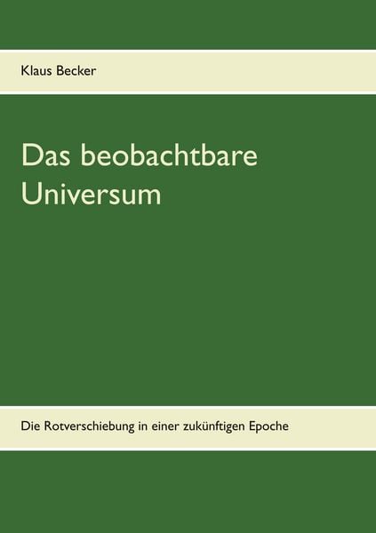 Produktbild: Das beobachtbare Universum