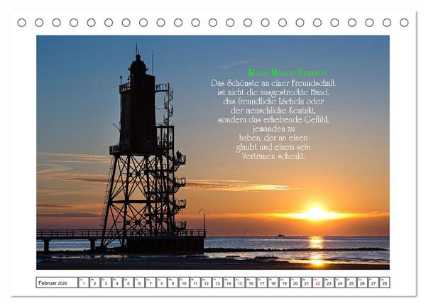 Produktbild: Interessante und sch&ouml;ne Zitate (Tischkalender 2026 DIN A5 quer), CALVENDO Monatskalender