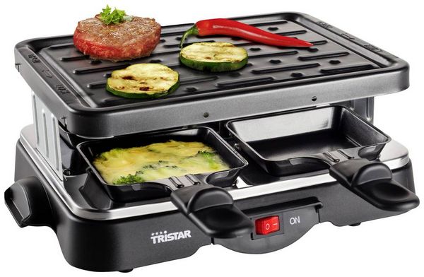 Produktbild: Tristar RA-2949 Raclette 4Pf&auml;nnchen Schwarz
