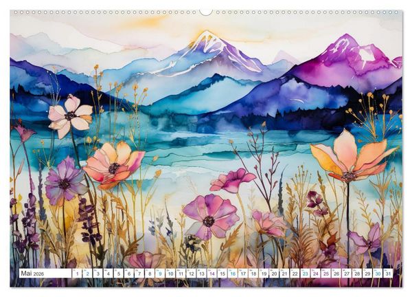 Produktbild: Farbsinfonie der Natur (hochwertiger Premium Wandkalender 2026 DIN A2 quer), Kunstdruck in Hochglanz