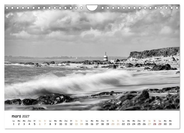 Produktbild: Terres de contraste &ndash; Une ann&eacute;e en monochrome (Calendrier mural 2027 DIN A4 vertical), CALVENDO calendrier mensuel