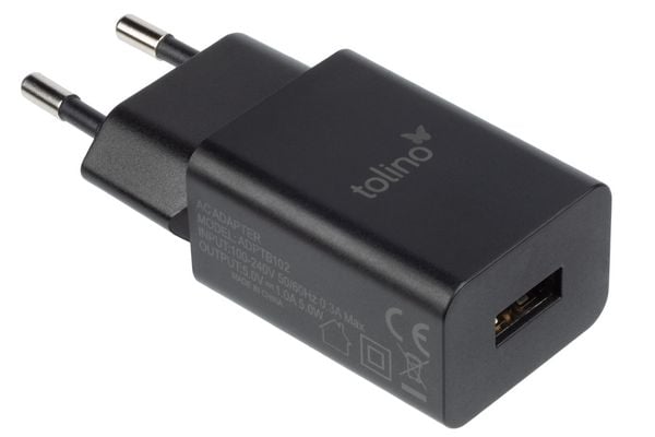 Produktbild: tolino Zubehör USB-Ladegerät schwarz