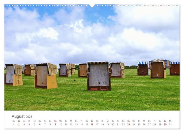 Produktbild: Mein B&uuml;sum - Das wundersch&ouml;ne Nordseeheilbad in Schleswig-Holstein (hochwertiger Premium Wandkalender 2026 DIN A2 quer), Kunstdruck in Hochglanz