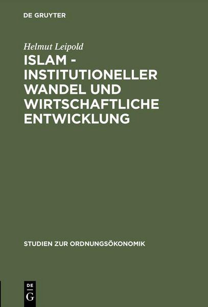 Produktbild: Islam - Institutioneller Wandel und wirtschaftliche Entwicklung