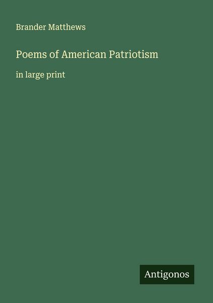 Produktbild: Poems of American Patriotism