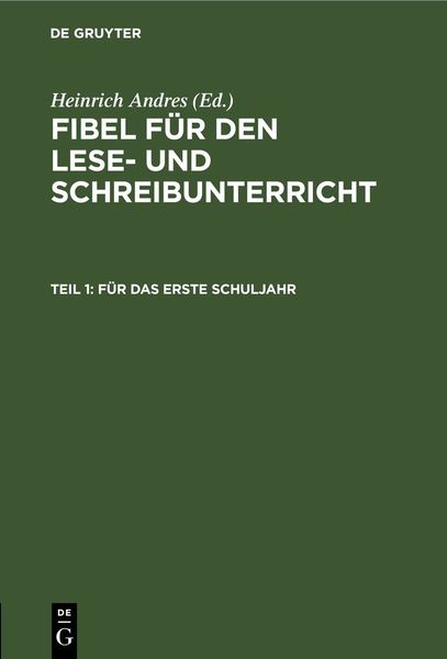 Produktbild: F&uuml;r das erste Schuljahr